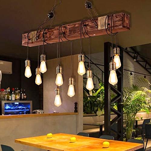 Vue 4 de Lustre Industriel Suspension En