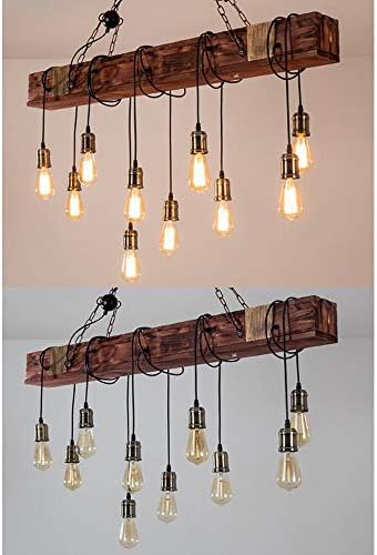 Vue 7 de Lustre Industriel Suspension En