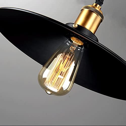 Vue 2 de Metal Retro Suspension Luminaire
