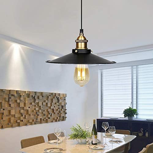 Vue 5 de Metal Retro Suspension Luminaire