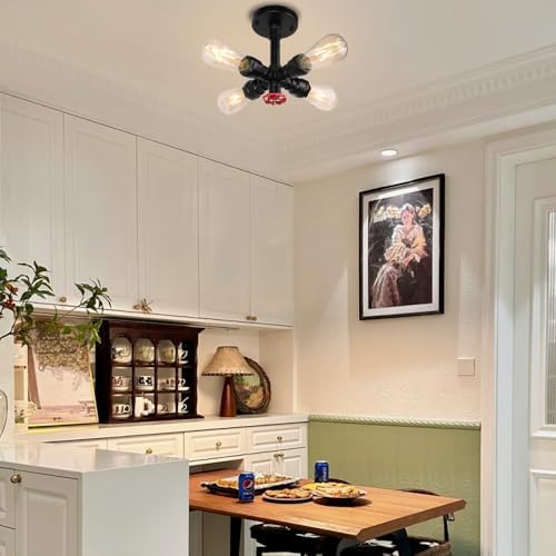 Vue 4 de Vintage Plafonnier Tube Deau