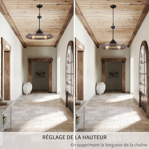 Vue 3 de Mrhyswd Lustre Industriel En