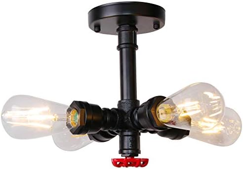 Vue 6 de Vintage Plafonnier Tube Deau