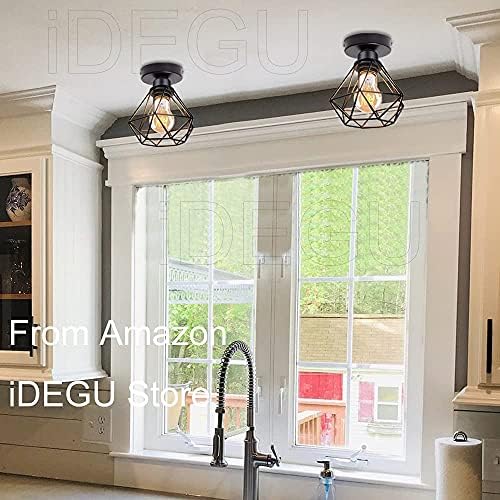 Vue 2 de Idegu Plafonnier Industrielle En