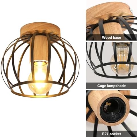 Vue 4 de Pheashine Plafonnier Industriel Vintage