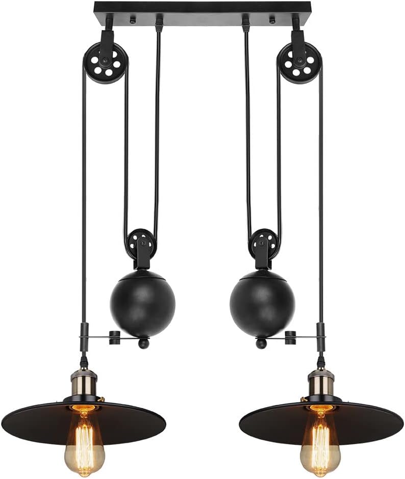 Idegu Lampes Lustre Industrielle