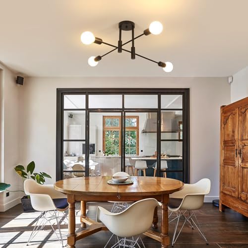 Vue 2 de Comely Lustre Plafonnier Industriel