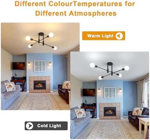 Vue 6 de Comely Lustre Plafonnier Industriel