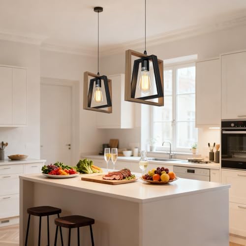 Vue 2 de Hmakgg Suspension Luminaire Cuisine