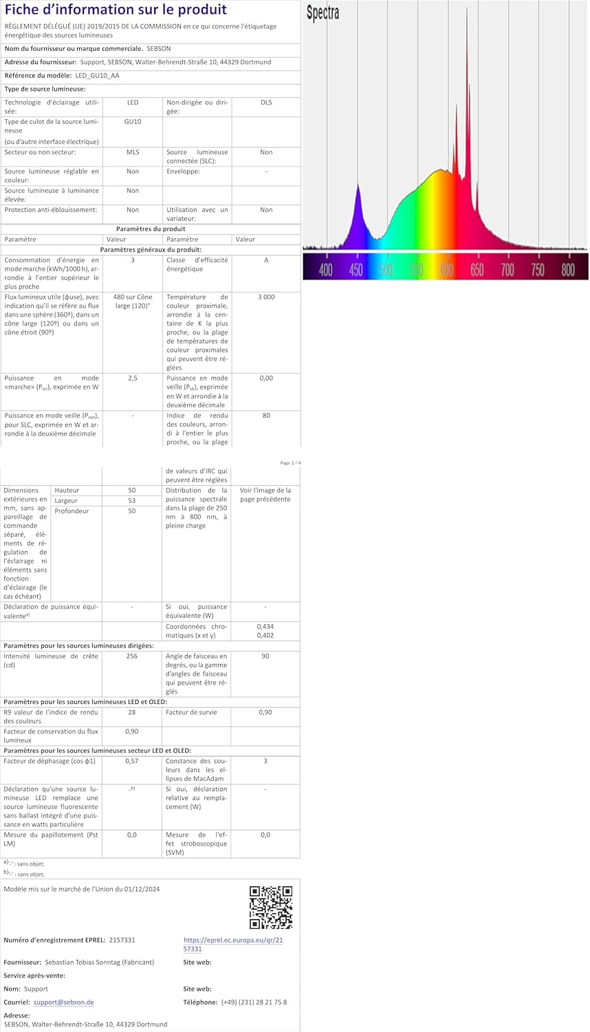 Vue 7 de Philips Ampoule Spot Led