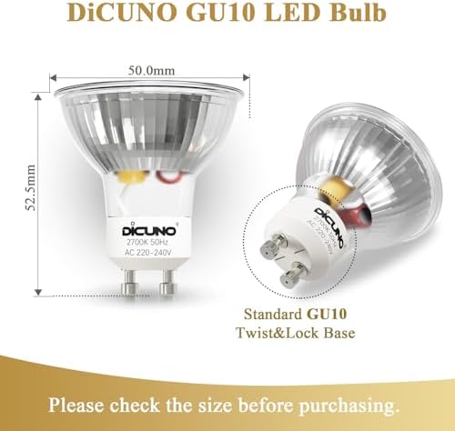Vue 4 de Dicuno Ampoule Led Gu