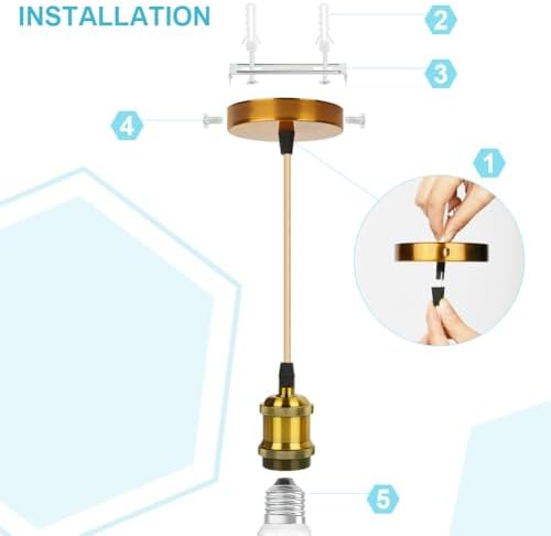 Vue 4 de Auauy Suspension Vintage