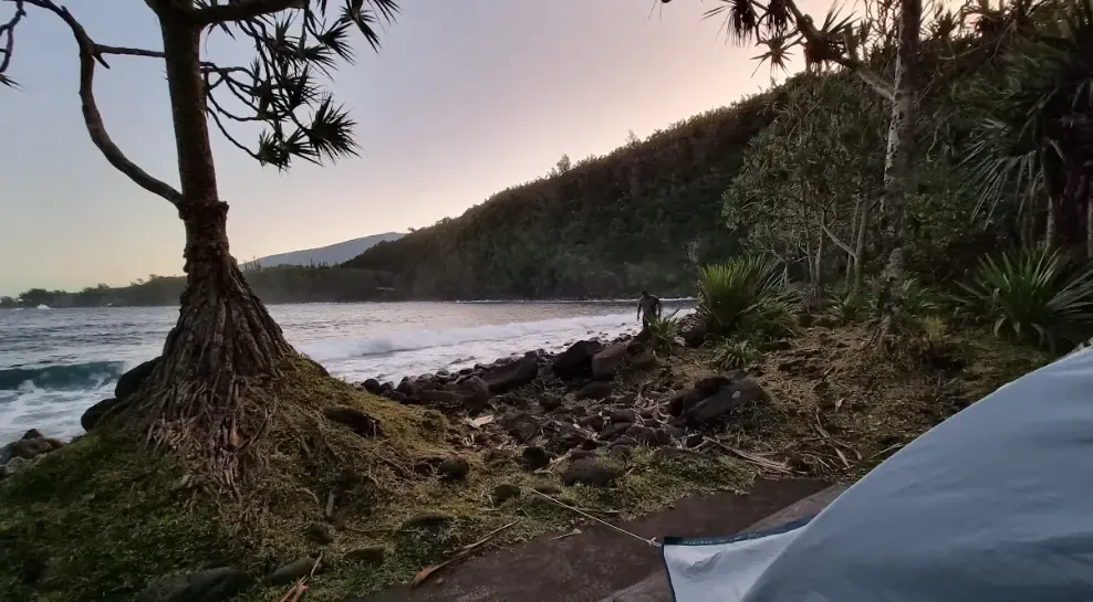 Anse des Cascades proche de Sainte-Rose, est