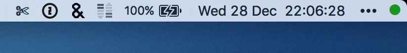 The (Mostly) Green Dot in my macOS menu bar
