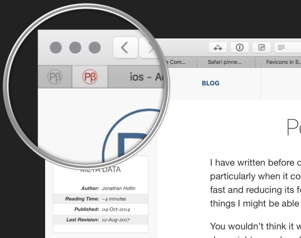Download On the Safari Tabs and Favicon Debate • Perpetual βeta
