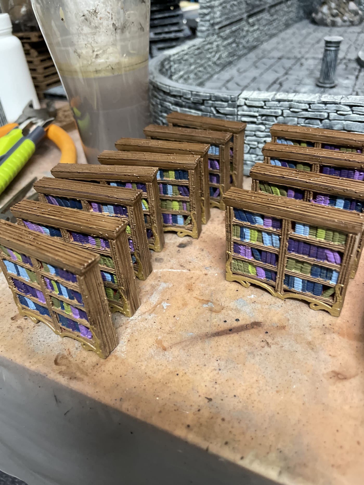Painted Bookshelves