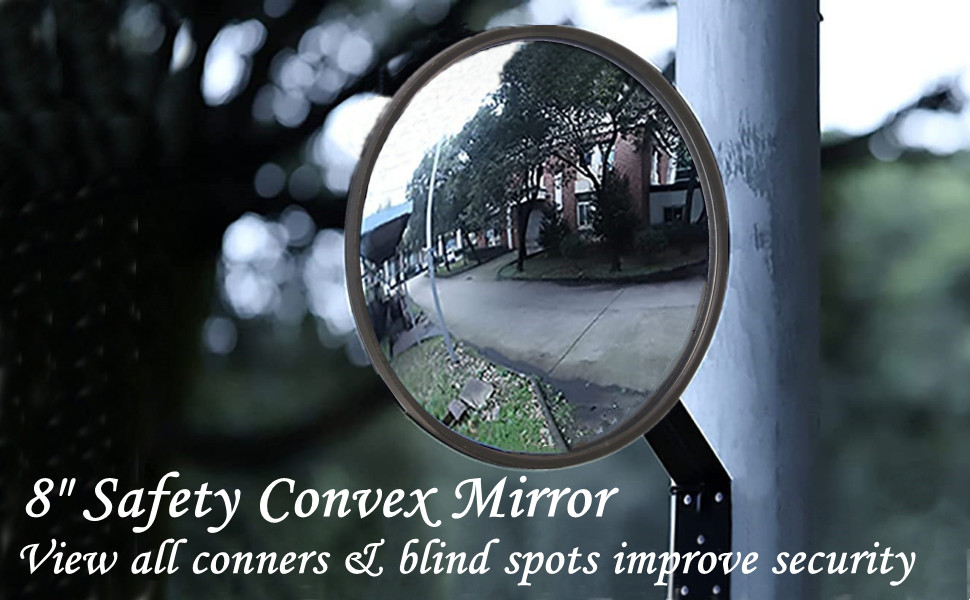 Arcylic Convex Mirror 12 Security Mirror, Adjustable Fixing