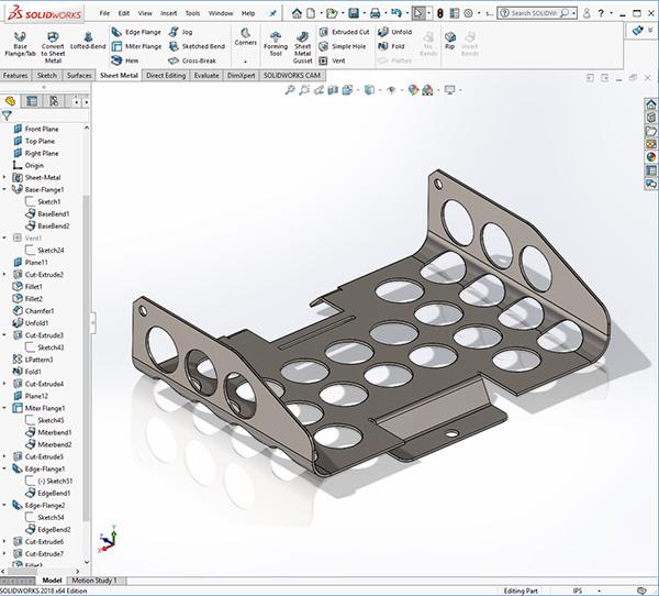 SOLIDWORKS sheet metal design examples