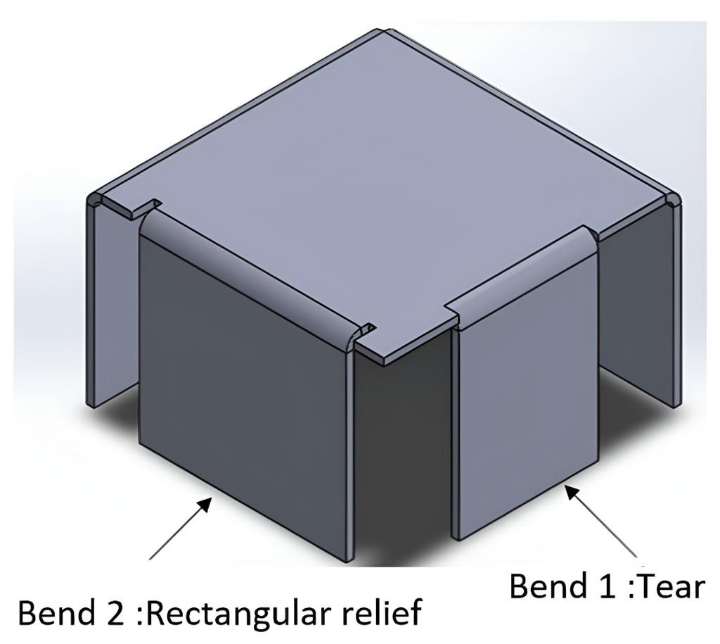 Sheet metal relief examples