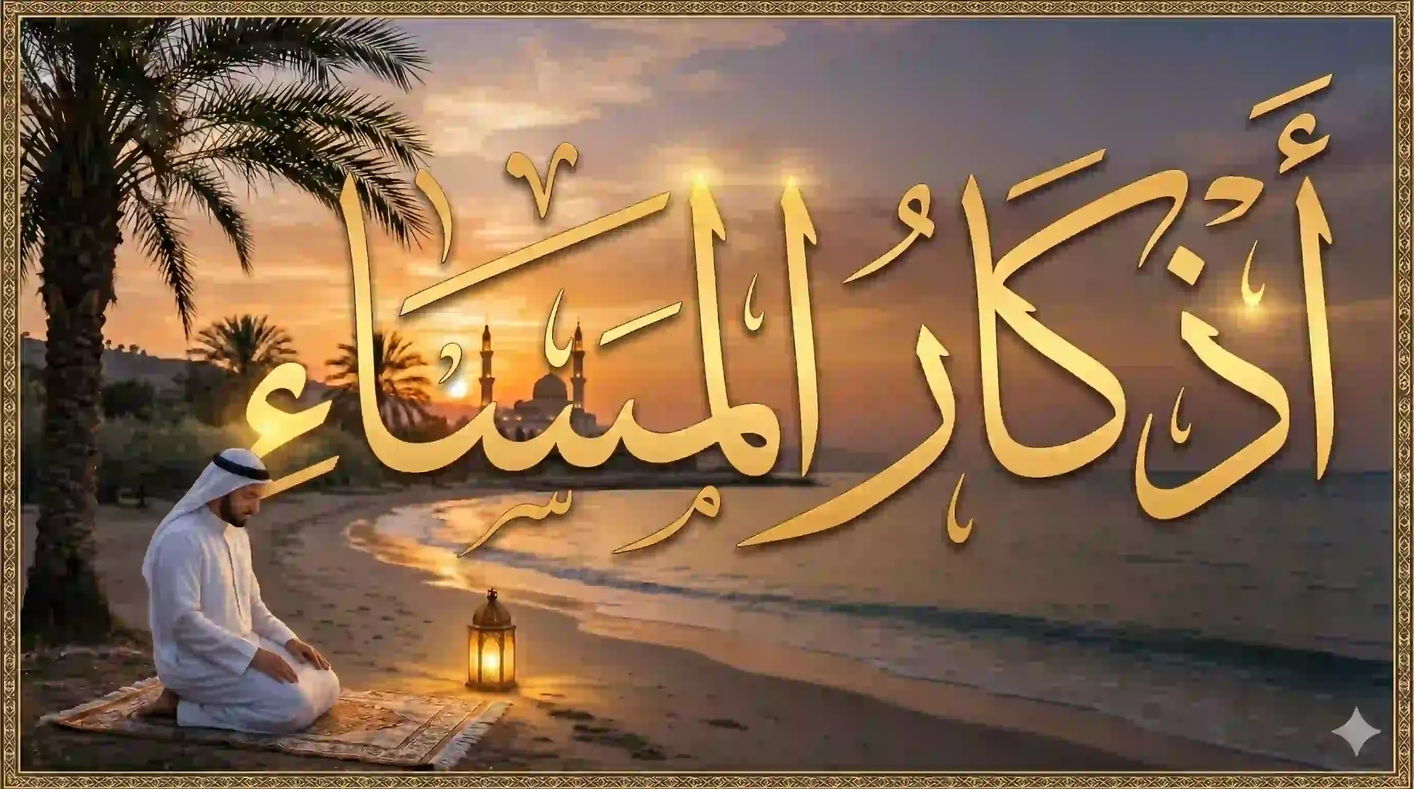 أذكار المساء كاملة مكتوبة بالتشكيل — صحيحة من السنة النبوية