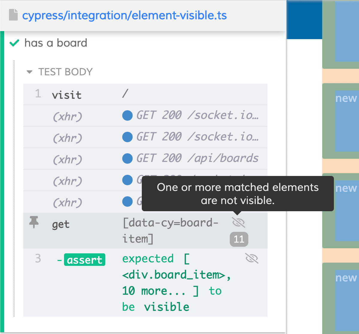 Matched elements