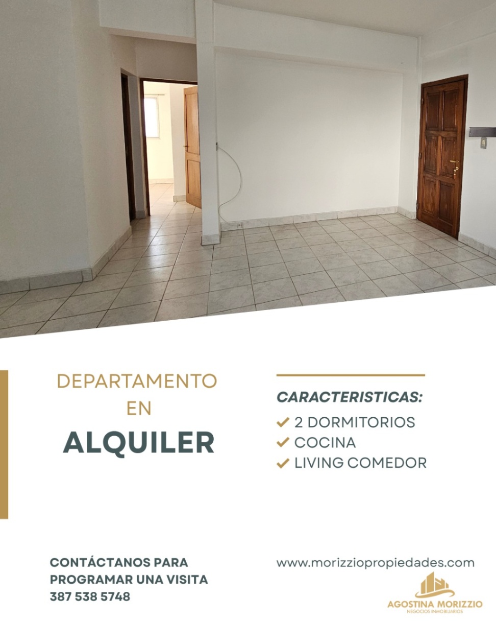 DEPARTAMENTO EN ALQUILER – 2 DORMITORIOS (ZONA CENTRO)