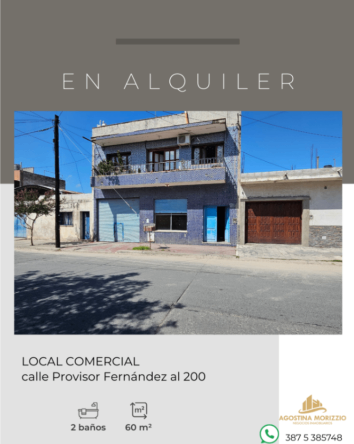 LOCAL COMERCIAL EN ALQUILER