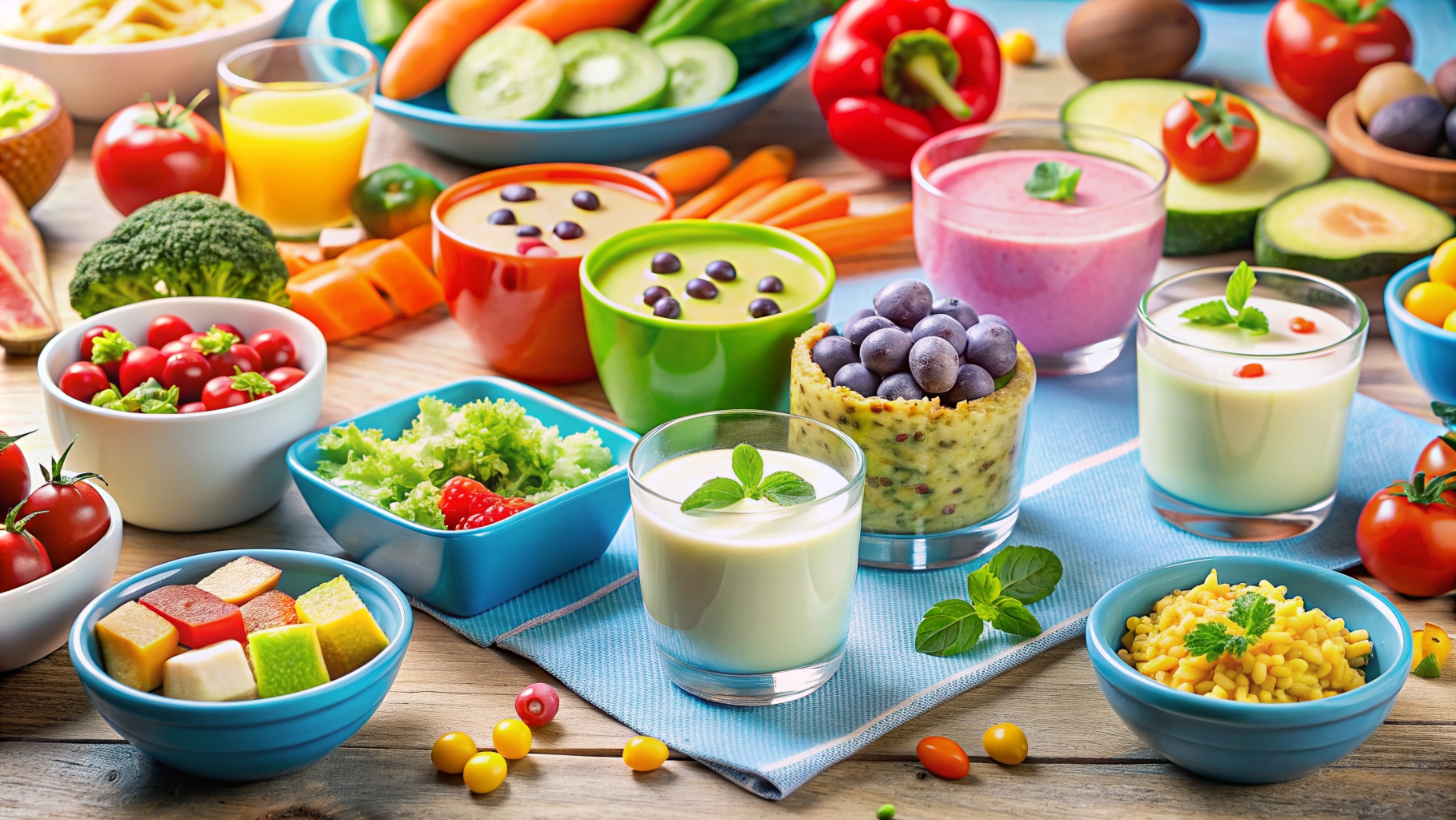 Healthy protein dairy meals for kids 