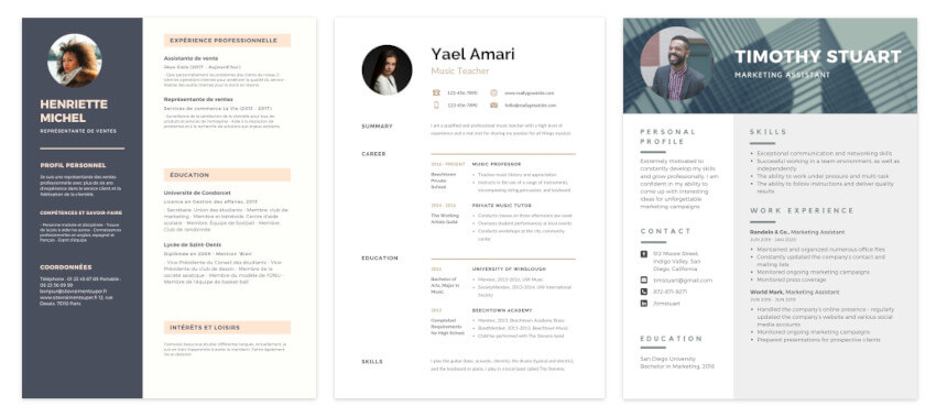 Canva Cv Gratuit A Telecharger