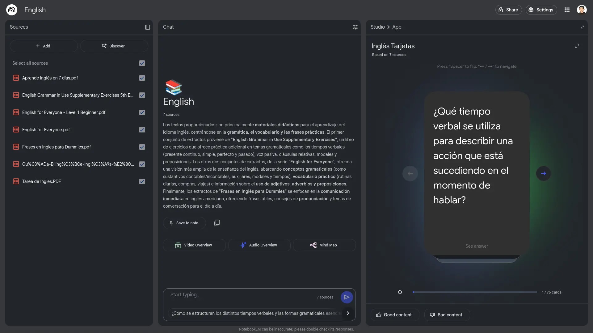 Flashcards generated by NotebookLM