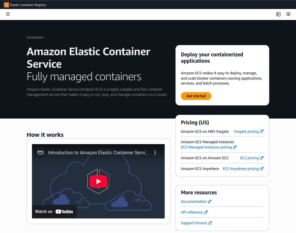 Elastic Container Service (ECS) AWS