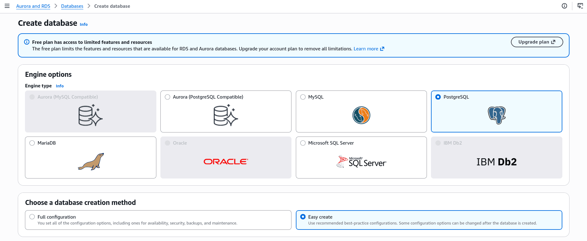 Choosing PostgreSQL as the engine