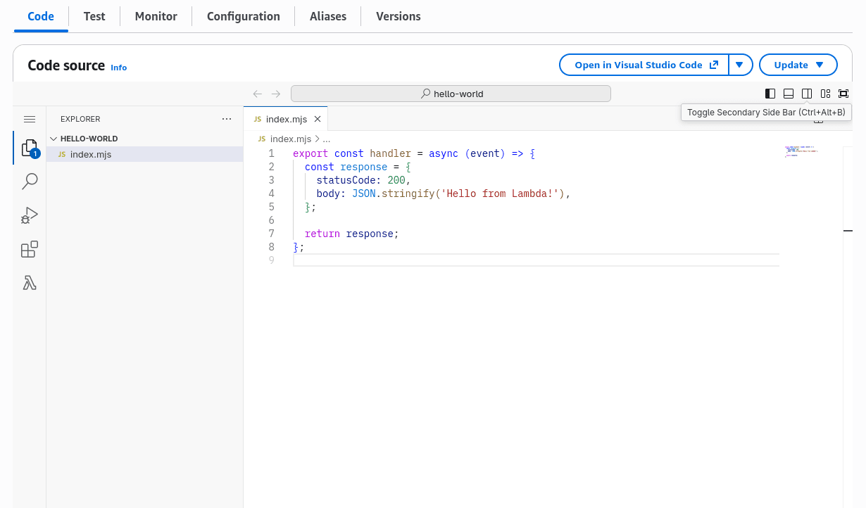 AWS Lambda Configuration