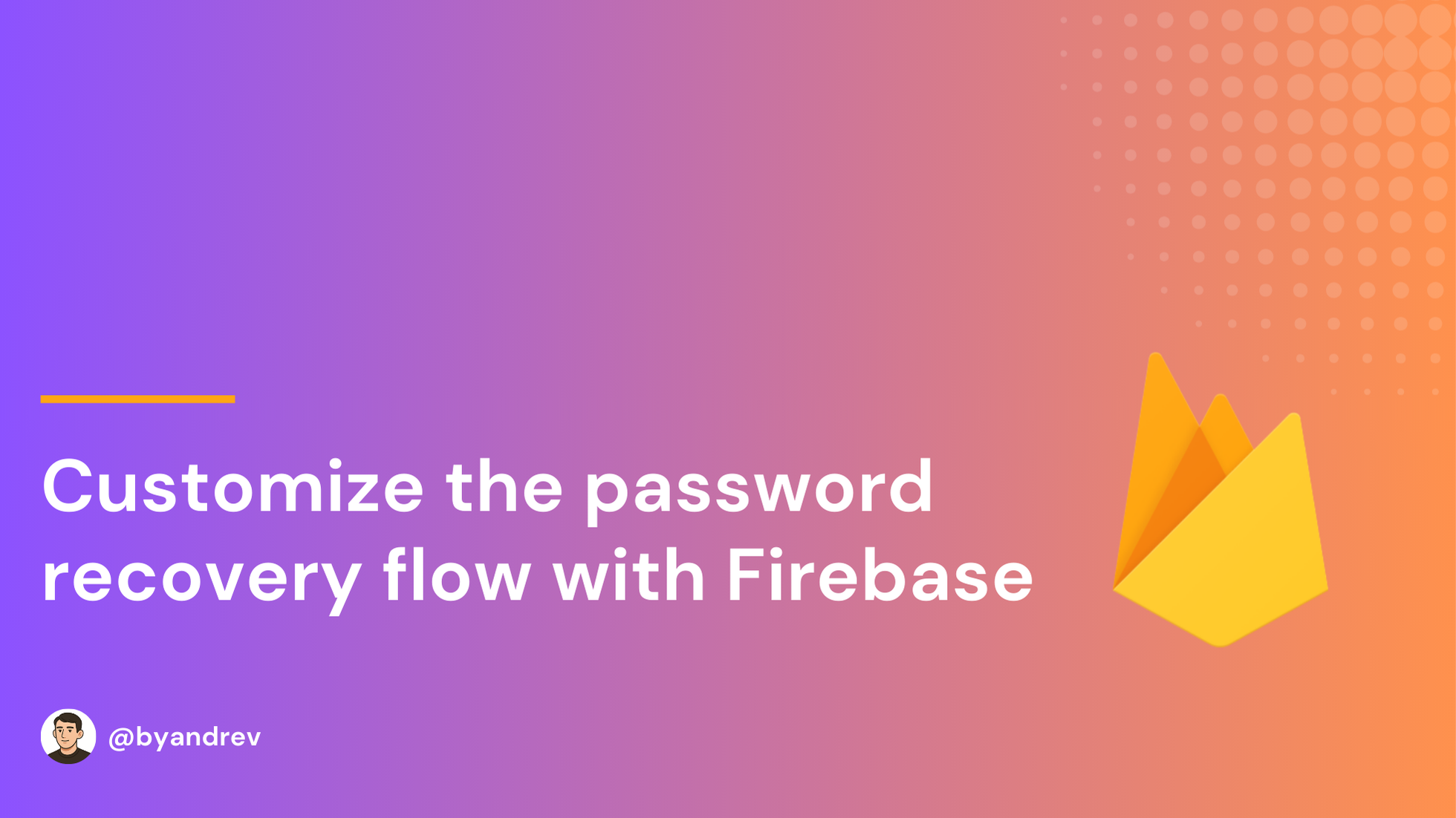 Customize the password recovery flow with Firebase