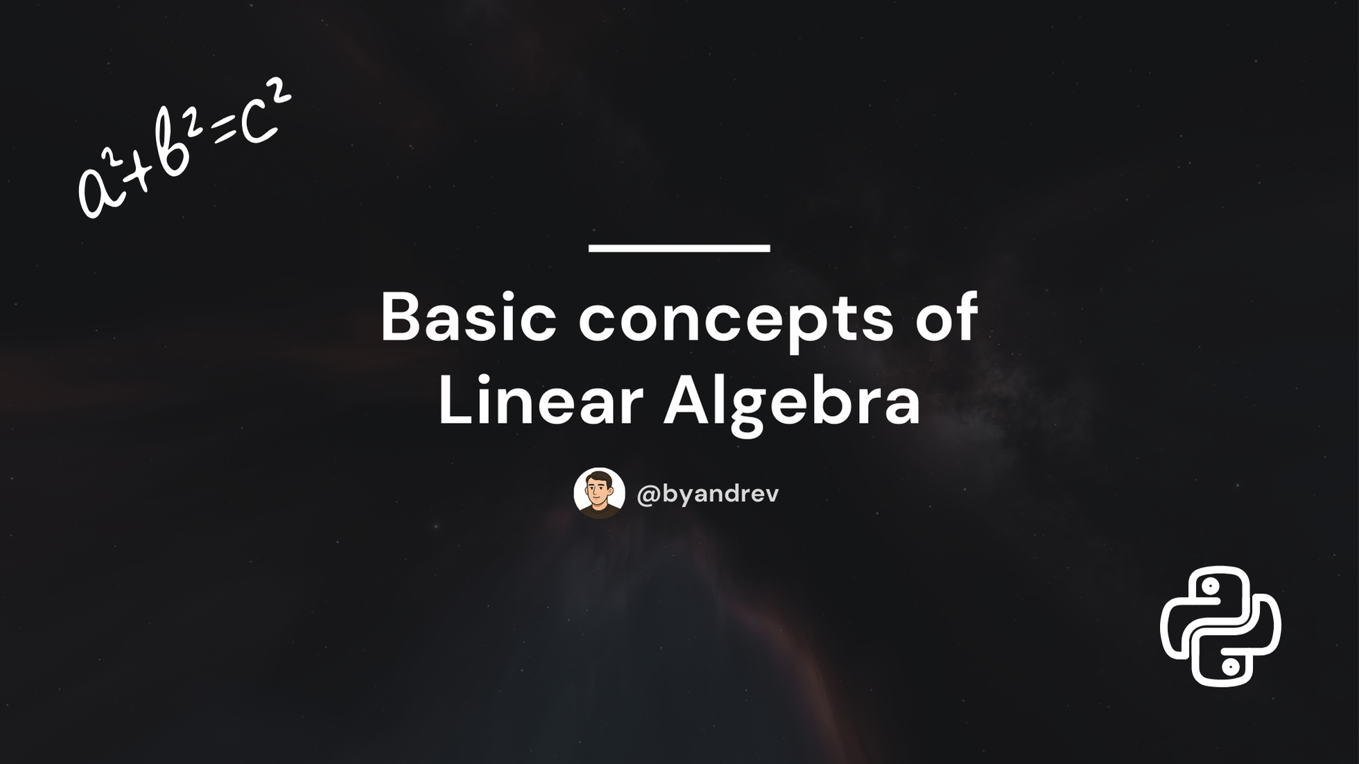 Basic concepts of linear algebra