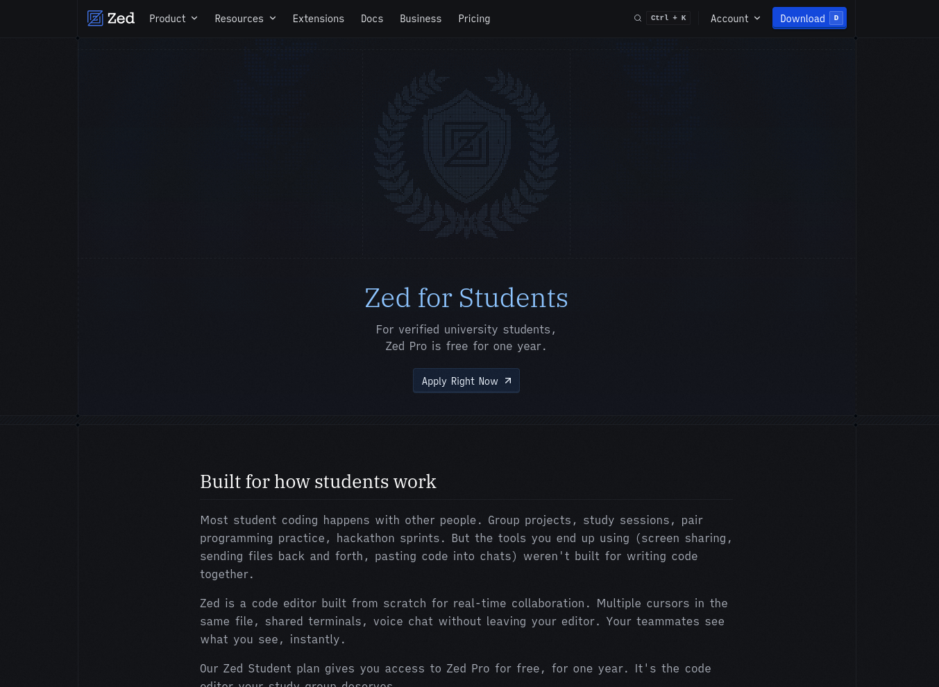 Free Zed Pro for 12 Months