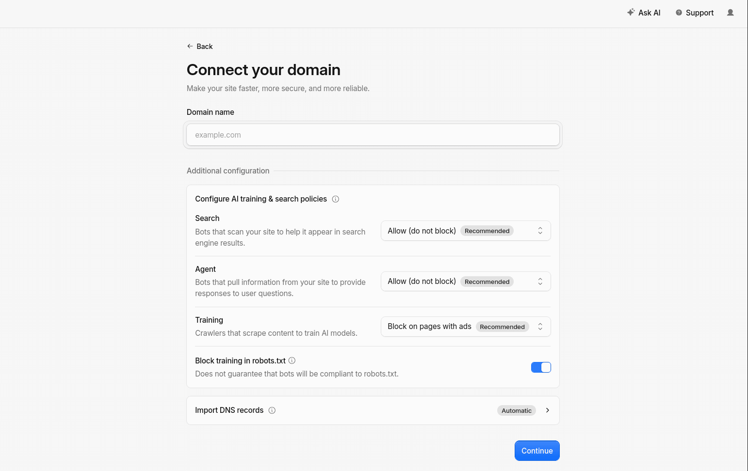 Adding a domain to Cloudflare