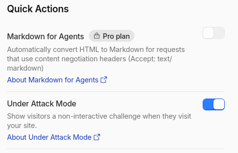 Under Attack Mode Cloudflare
