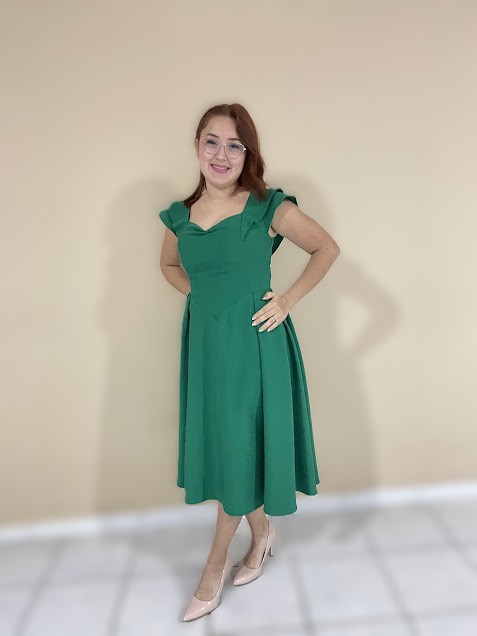 Vestido con Escote Corazón