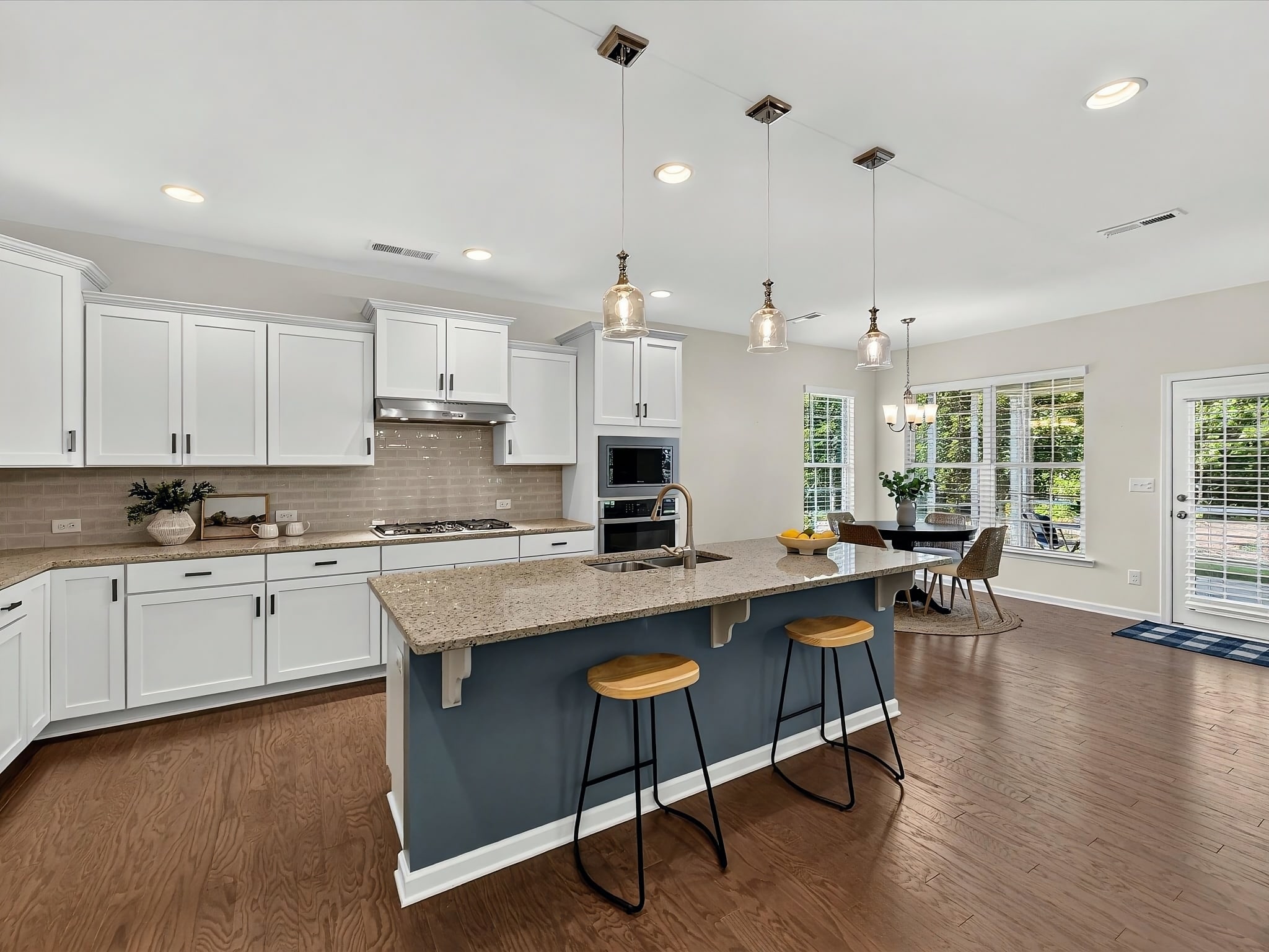 Kitchen after paint updates and professional staging