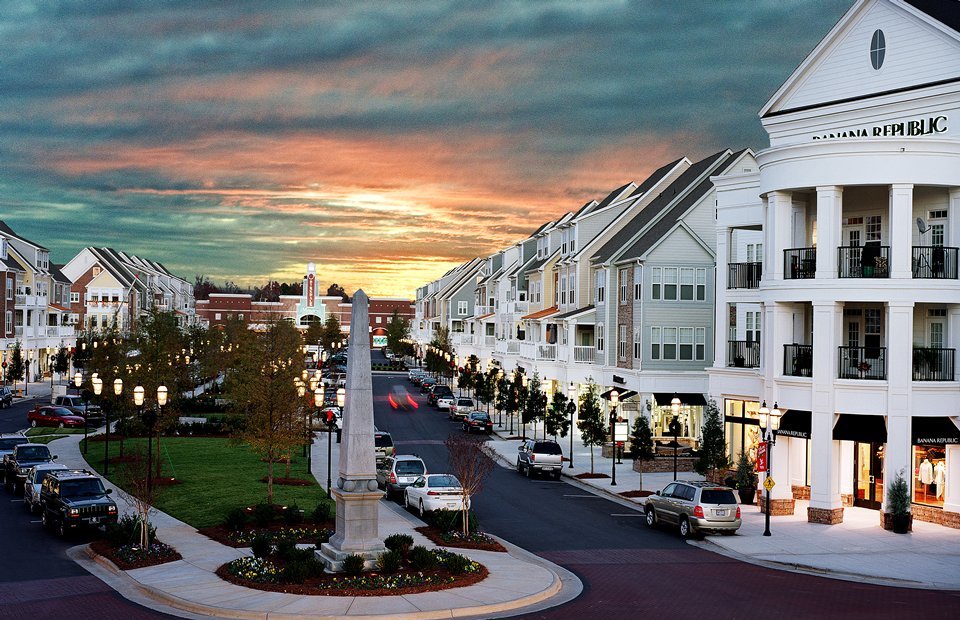 Shopping dining and walkable lifestyle at Birkdale Village in Huntersville North Carolina