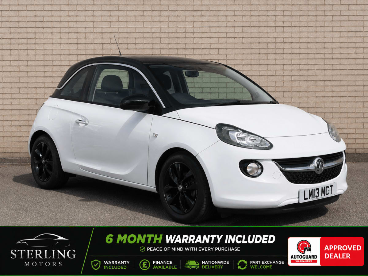 WHITE 2013 VAUXHALL ADAM JAM