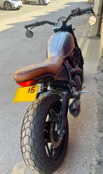 Black / brushed steel 2015 DUCATI SCRAMBLER - Photo 12