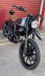 Black / brushed steel 2015 DUCATI SCRAMBLER - Photo 22