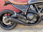 Black / brushed steel 2015 DUCATI SCRAMBLER - Photo 28