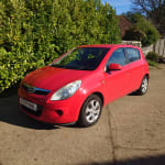 RED 2010 HYUNDAI I20 COMFORT - Photo 1