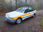 WHITE 1987 FORD GRANADA GHIA I AUTO - Photo 1