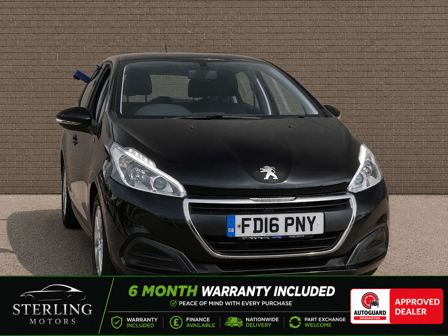 BLACK 2016 PEUGEOT 208 ACTIVE