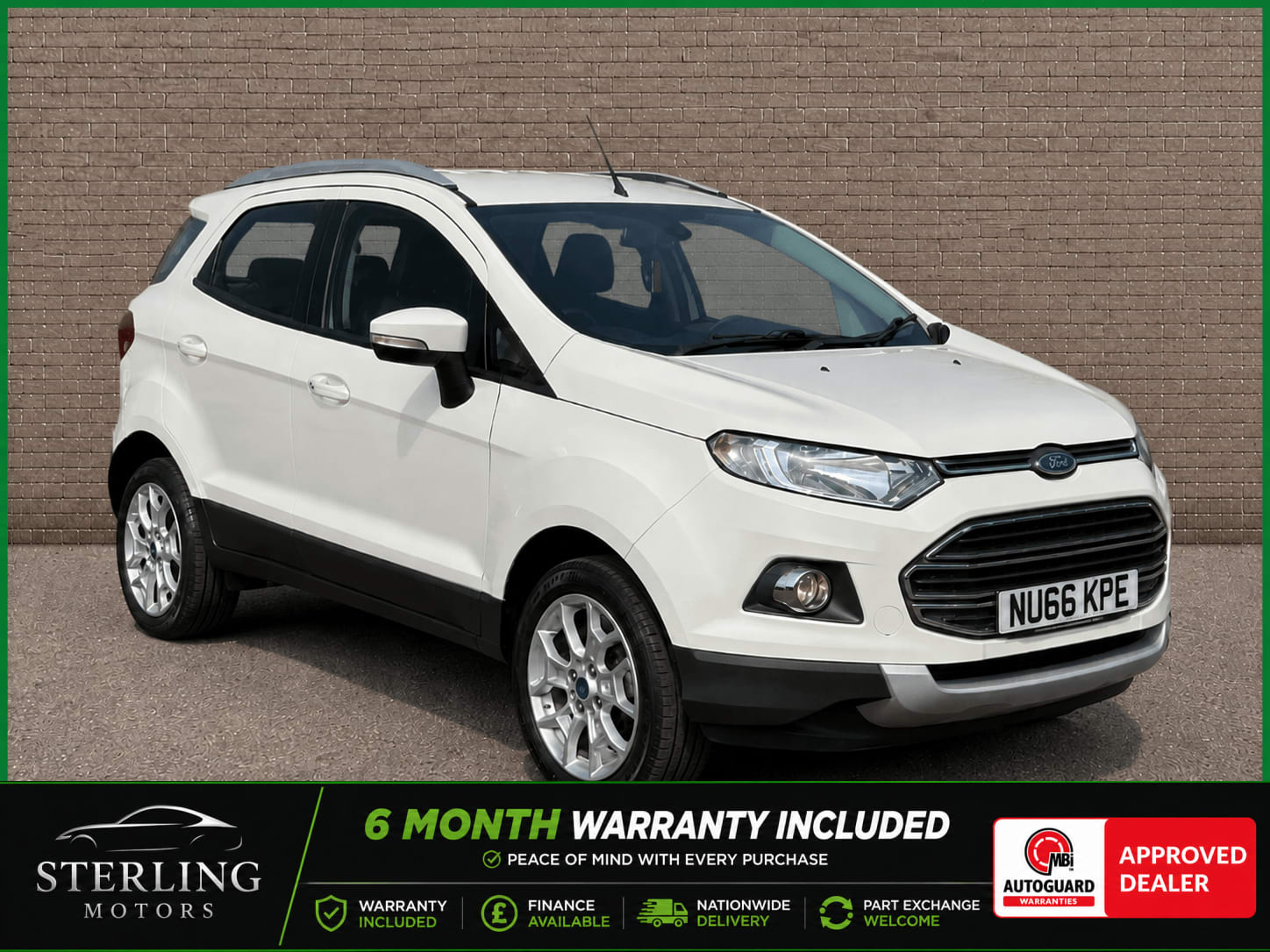 White 2016 Ford EcoSport
