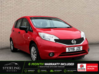 2016 Nissan Note Visia in Red exterior side view